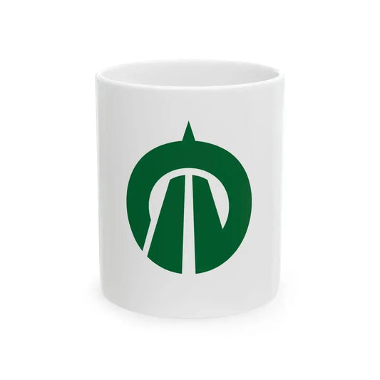 Flag of Urugi Nagano (Japan) White Coffee Mug 11oz - Go Mug Yourself