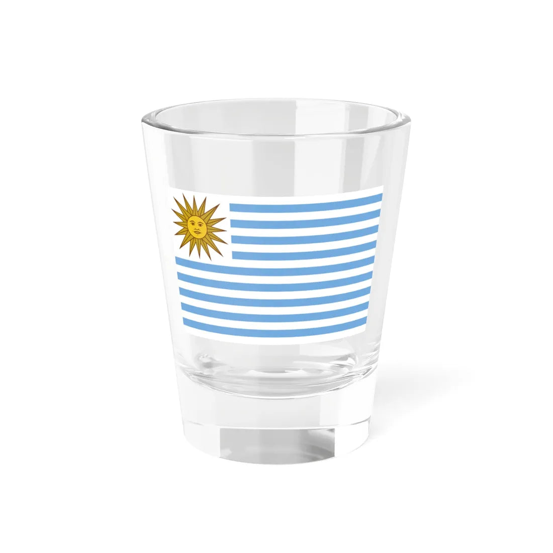 Flag of Uruguay 1828-1830 (Uruguay) Shot Glass 1.5oz 1.5oz - Go Mug Yourself