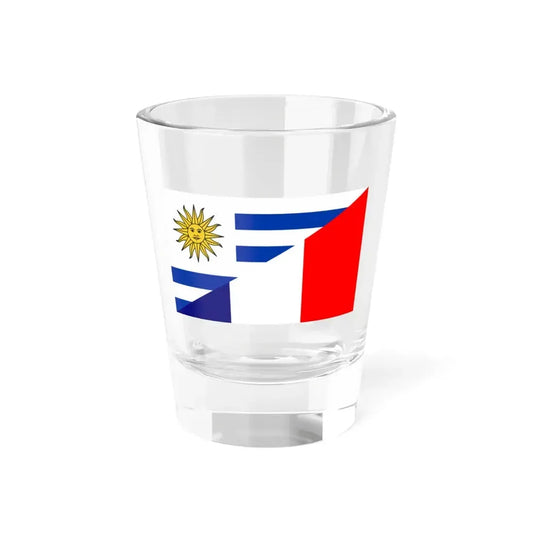 Flag of Uruguay and France (France) Shot Glass 1.5oz 1.5oz - Go Mug Yourself