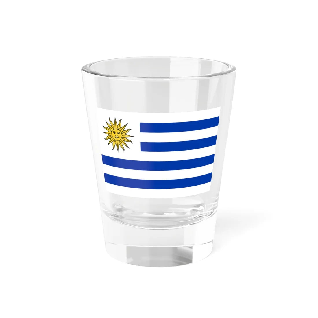 Flag of Uruguay Sun of May variant (Uruguay) Shot Glass 1.5oz 1.5oz - Go Mug Yourself