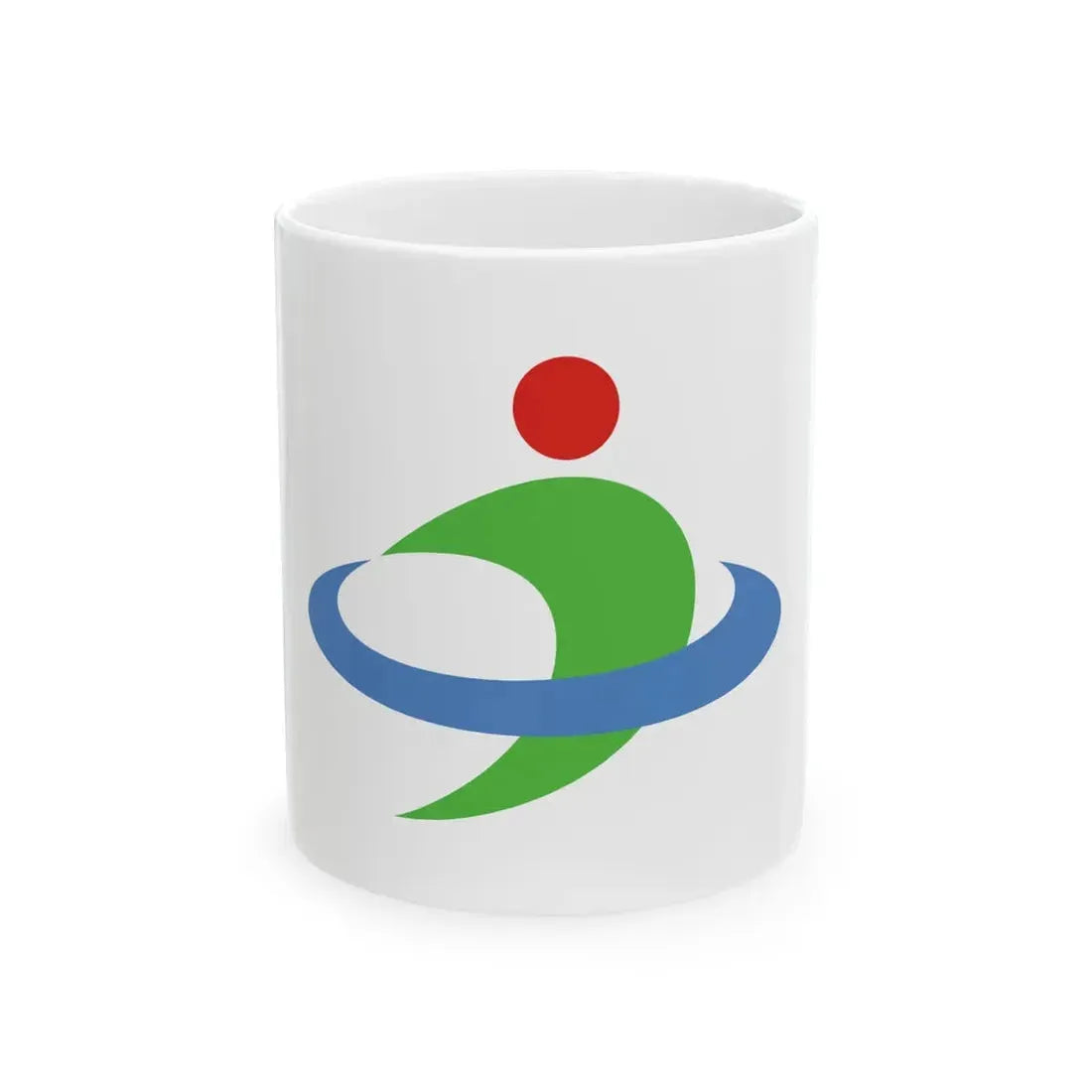 Flag of Uruma Okinawa (Japan) White Coffee Mug 11oz - Go Mug Yourself