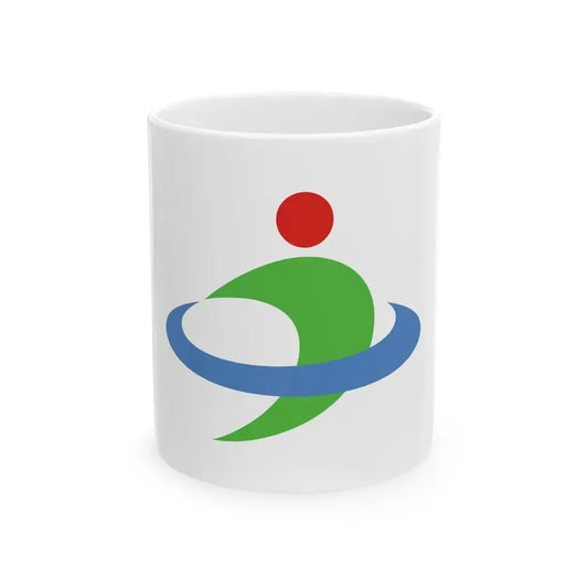 Flag of Uruma Okinawa (Japan) White Coffee Mug 11oz - Go Mug Yourself