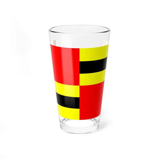 Flag of Ushant (France) Pint Glass 16oz 16oz - Go Mug Yourself