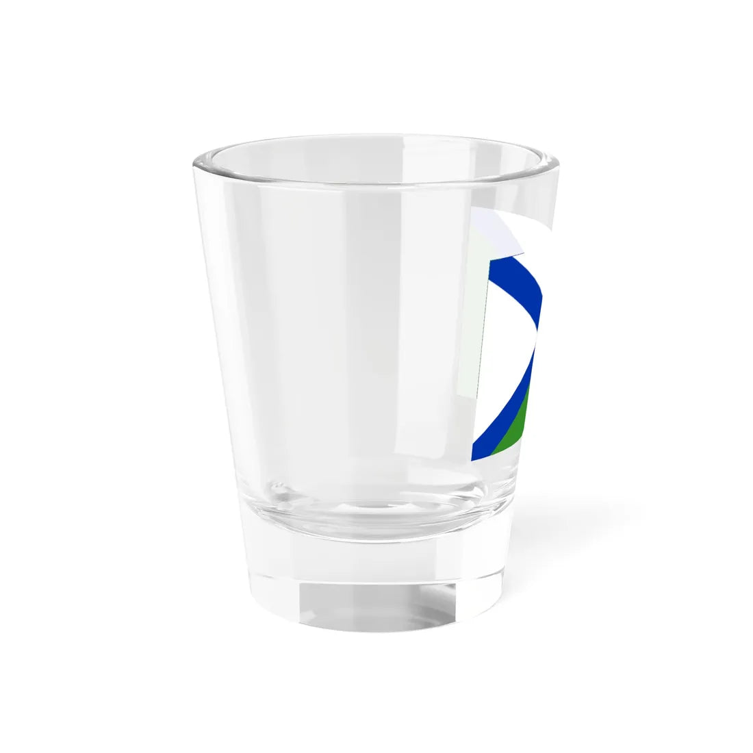 Flag of Ust-Ishimsky rayon Omsk oblast 2010 (Russia) Shot Glass 1.5oz - Go Mug Yourself