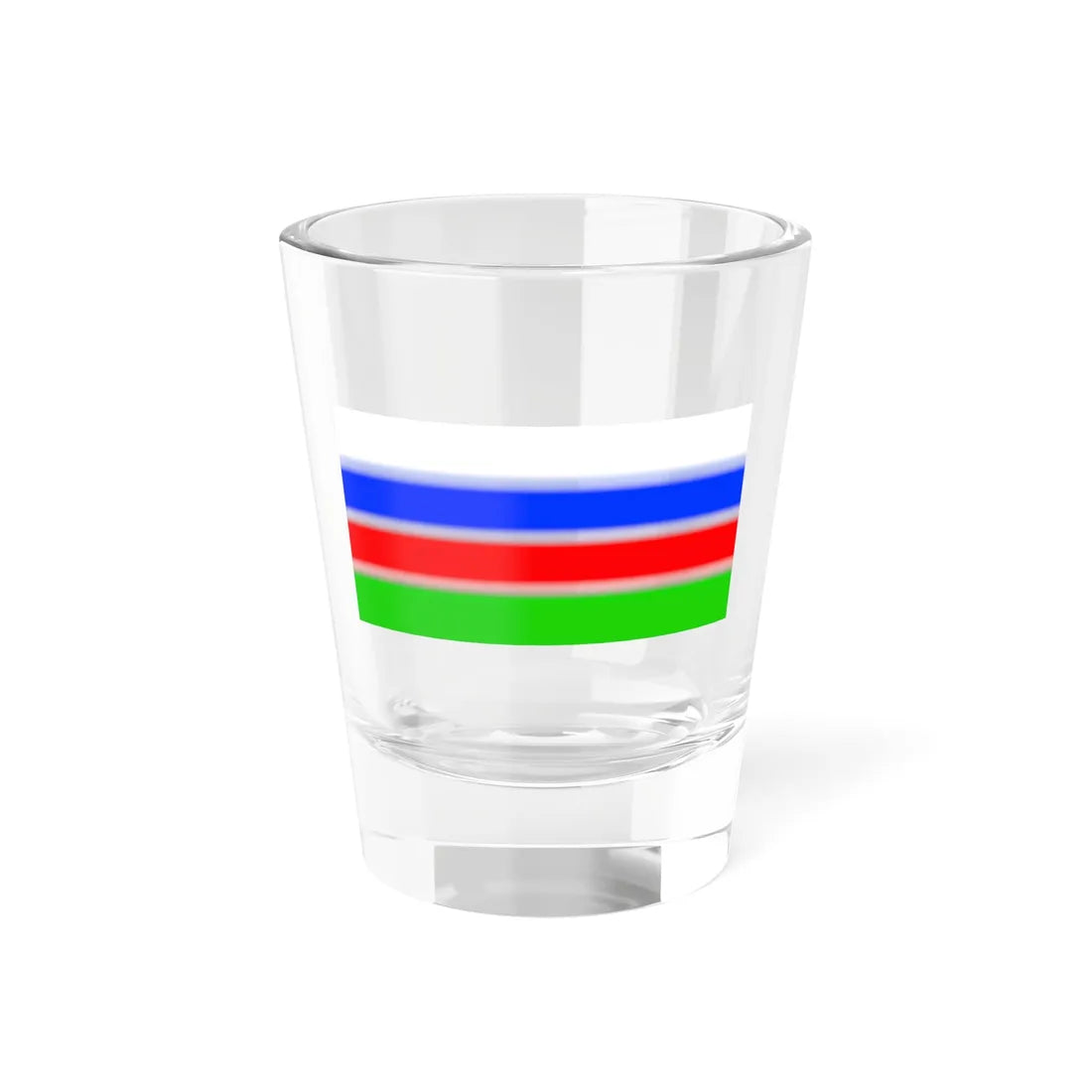 Flag of Ust-Kansky District 2003 (Russia) Shot Glass 1.5oz 1.5oz - Go Mug Yourself