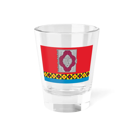 Flag of Ust-Tsilemsky rayon (Russia) Shot Glass 1.5oz 1.5oz - Go Mug Yourself