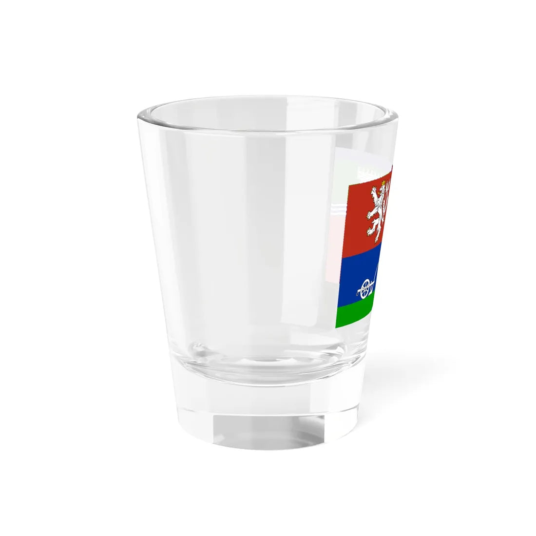 Flag of Usti nad Labem Region (Czech Republic) Shot Glass 1.5oz - Go Mug Yourself