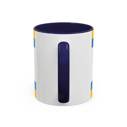 Flag of Ustka Poland - Accent Coffee Mug - Go Mug Yourself