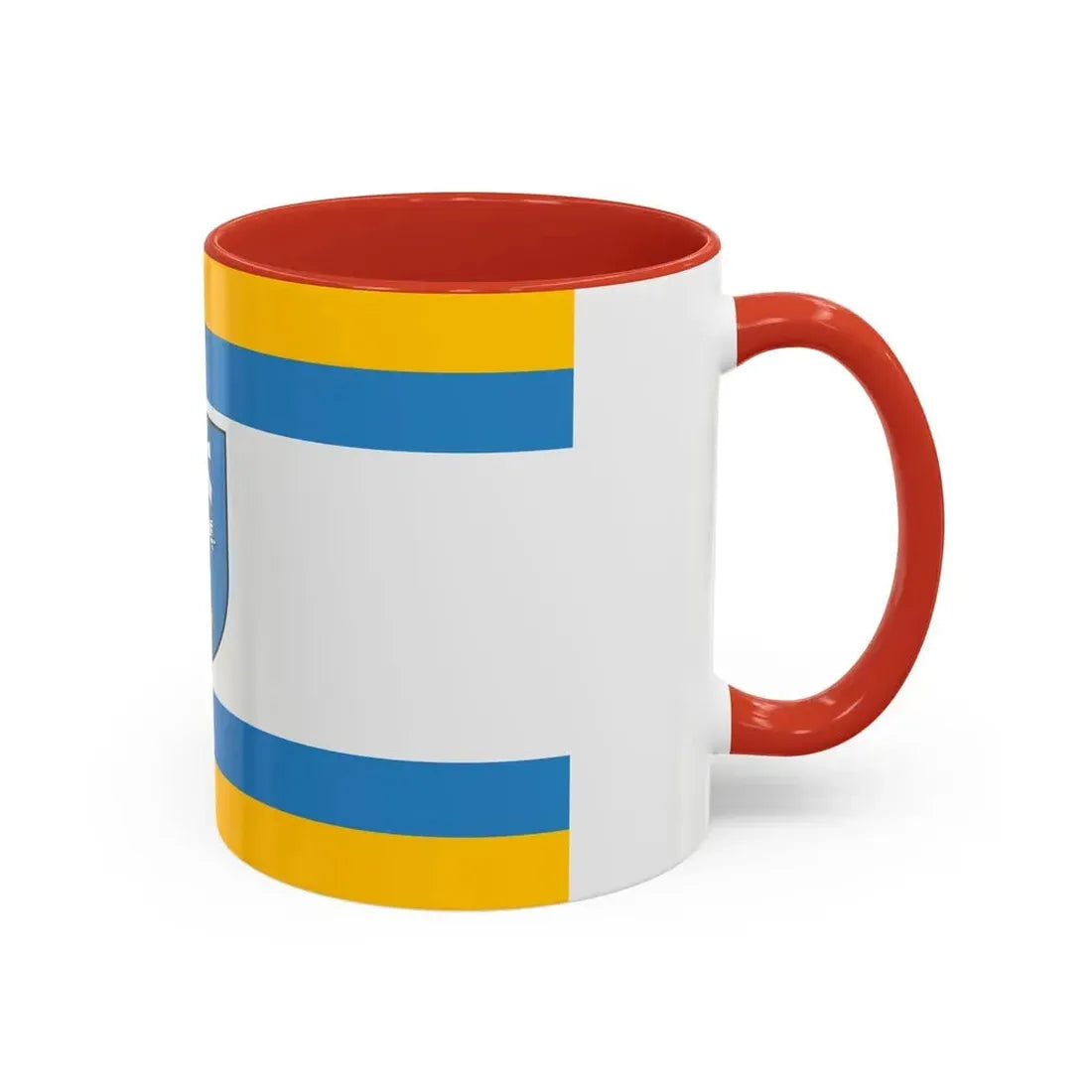 Flag of Ustka Poland - Accent Coffee Mug - Go Mug Yourself