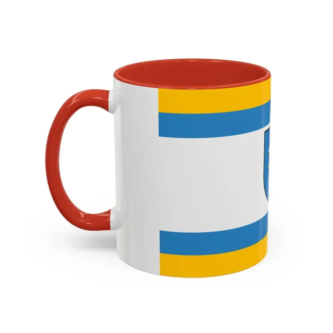 Flag of Ustka Poland - Accent Coffee Mug - Go Mug Yourself