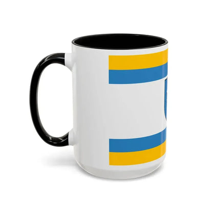 Flag of Ustka Poland - Accent Coffee Mug - Go Mug Yourself
