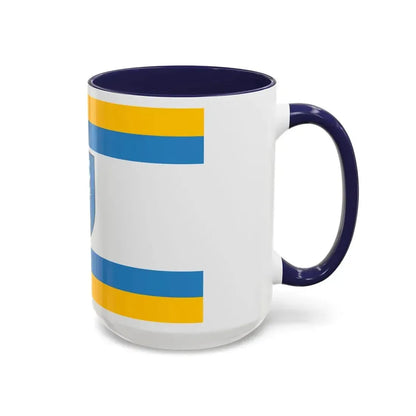 Flag of Ustka Poland - Accent Coffee Mug - Go Mug Yourself
