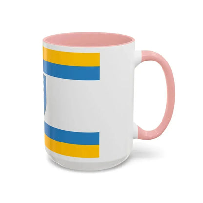 Flag of Ustka Poland - Accent Coffee Mug - Go Mug Yourself