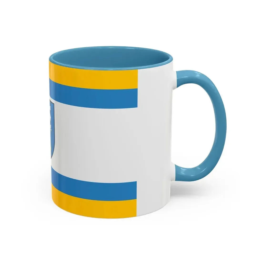 Flag of Ustka Poland - Accent Coffee Mug - Go Mug Yourself