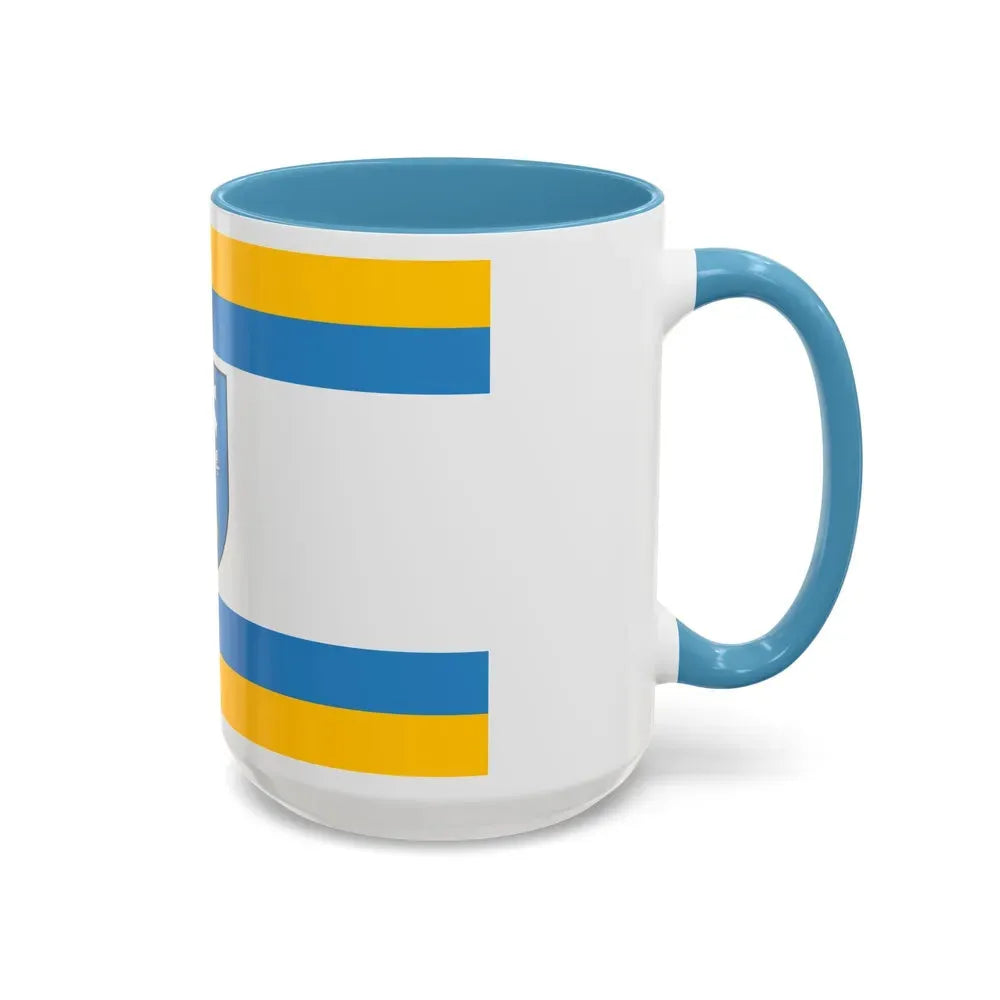Flag of Ustka Poland - Accent Coffee Mug - Go Mug Yourself