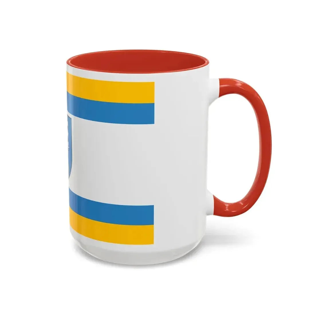 Flag of Ustka Poland - Accent Coffee Mug - Go Mug Yourself