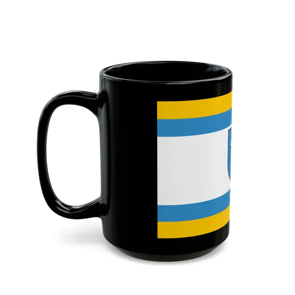 Flag of Ustka Poland - Black Coffee Mug-Go Mug Yourself