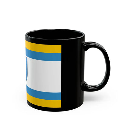 Flag of Ustka Poland - Black Coffee Mug-Go Mug Yourself