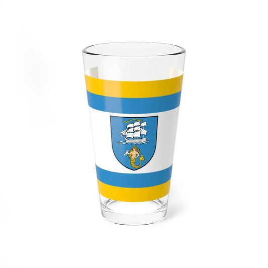 Flag of Ustka Poland - Pint Glass 16oz 16oz - Go Mug Yourself