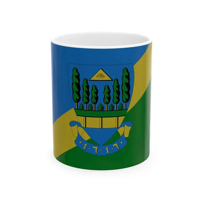 Flag of Uszod (Hungary) White Coffee Mug 11oz - Go Mug Yourself
