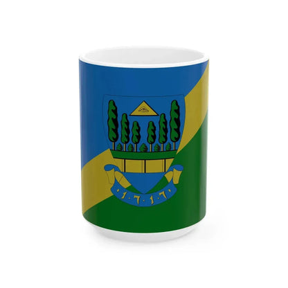 Flag of Uszod (Hungary) White Coffee Mug 15oz - Go Mug Yourself