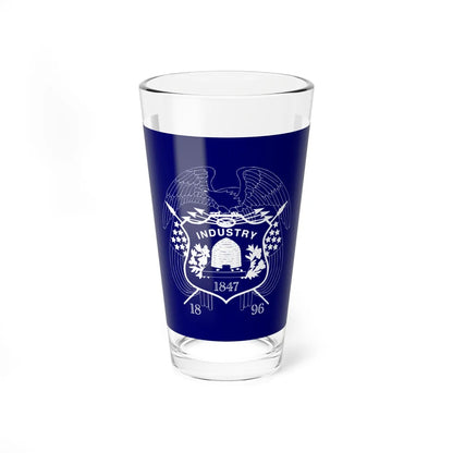 Flag of Utah 1903-1904 (United States) Pint Glass 16oz 16oz - Go Mug Yourself
