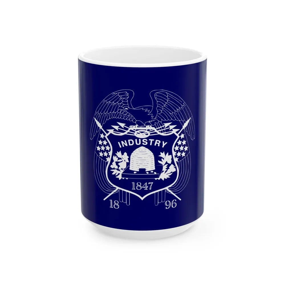 Flag of Utah 1903-1904 (United States) White Coffee Mug 15oz - Go Mug Yourself