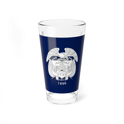 Flag of Utah 1911-1913 (United States) Pint Glass 16oz 16oz - Go Mug Yourself