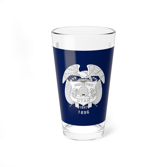 Flag of Utah 1911-1913 (United States) Pint Glass 16oz 16oz - Go Mug Yourself