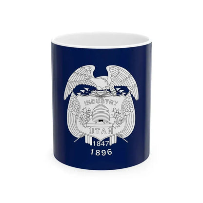 Flag of Utah 1911-1913 (United States) White Coffee Mug 11oz - Go Mug Yourself