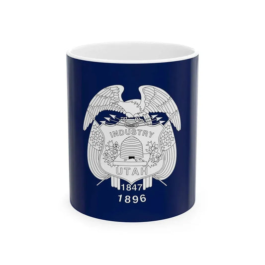 Flag of Utah 1911-1913 (United States) White Coffee Mug 11oz - Go Mug Yourself