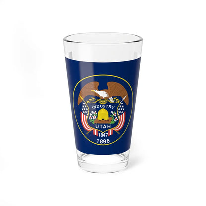 Flag of Utah 1922-2011 (United States) Pint Glass 16oz 16oz - Go Mug Yourself