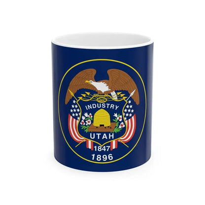Flag of Utah 1922-2011 (United States) White Coffee Mug 11oz - Go Mug Yourself