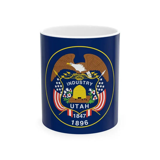 Flag of Utah 1922-2011 (United States) White Coffee Mug 11oz - Go Mug Yourself