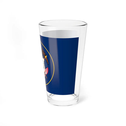 Flag of Utah 2011-2024 (United States) Pint Glass 16oz - Go Mug Yourself
