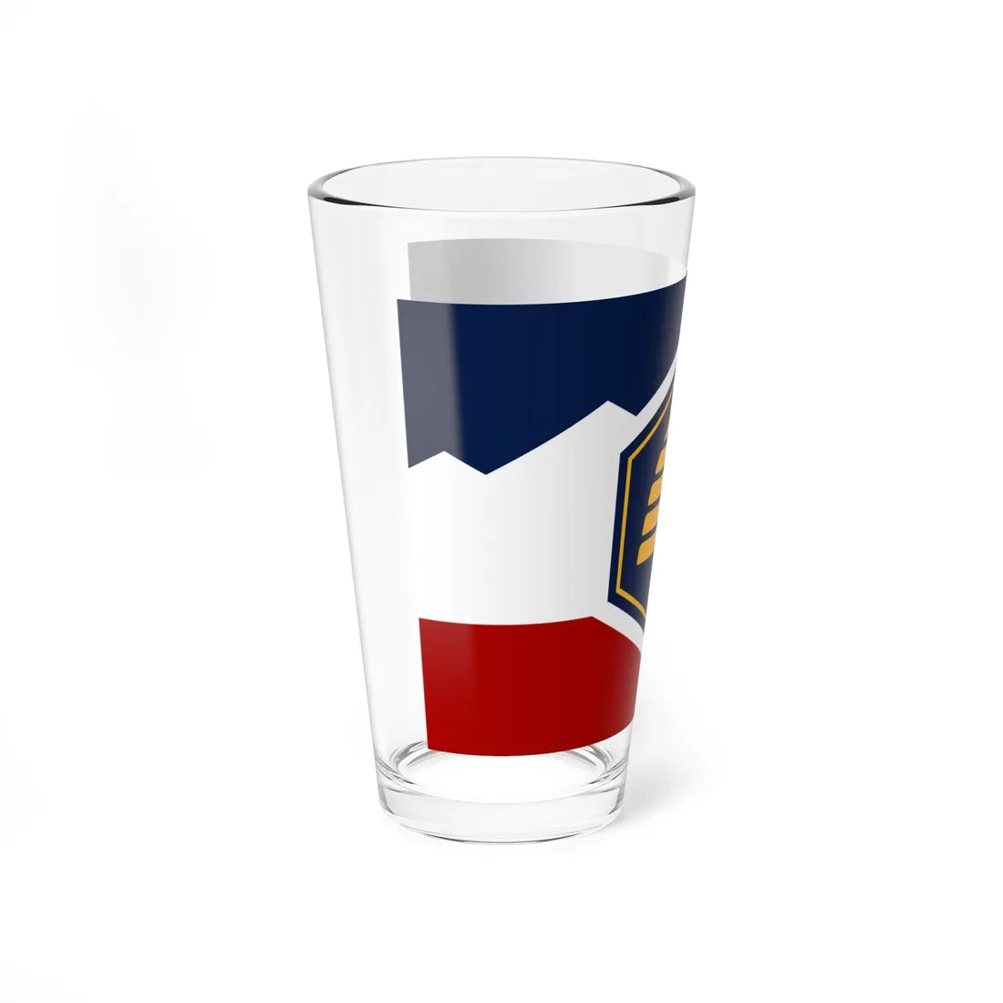 Flag of Utah 3-2 (United States) Pint Glass 16oz - Go Mug Yourself