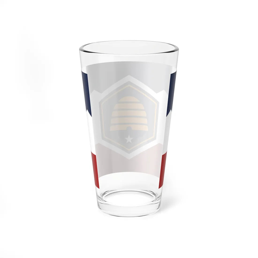 Flag of Utah 3-2 (United States) Pint Glass 16oz - Go Mug Yourself