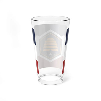 Flag of Utah 3-2 (United States) Pint Glass 16oz - Go Mug Yourself