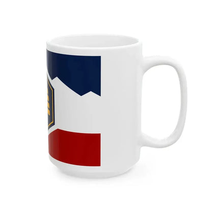 Flag of Utah 3-2 (United States) White Coffee Mug - Go Mug Yourself