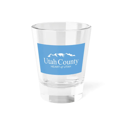 Flag of Utah County Utah (United States) Shot Glass 1.5oz 1.5oz - Go Mug Yourself