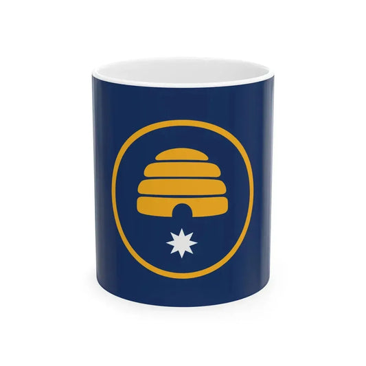 Flag of Utah semifinalist 2 (United States) White Coffee Mug 11oz - Go Mug Yourself