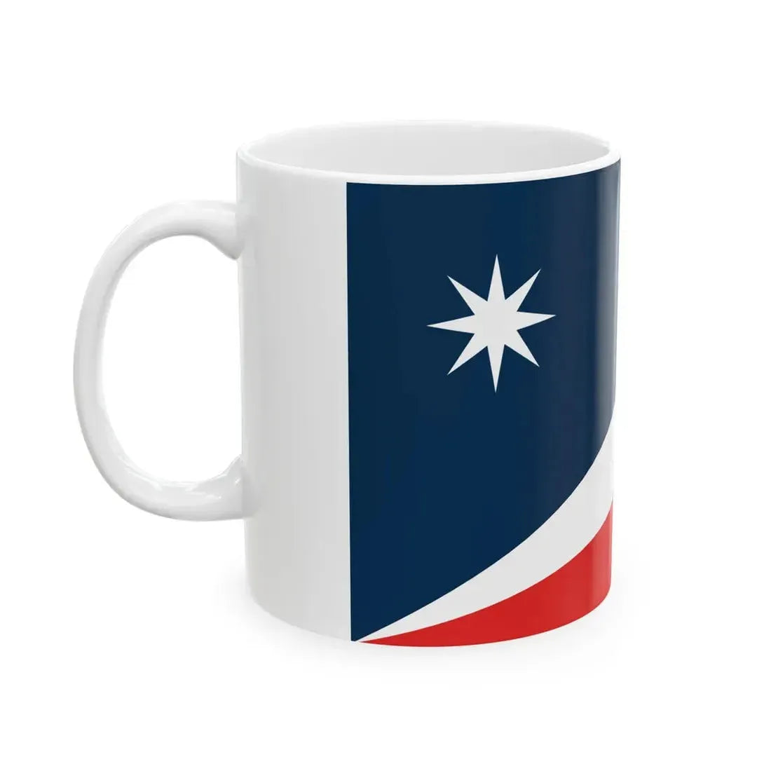 Flag of Utah semifinalist 3 (United States) White Coffee Mug - Go Mug Yourself