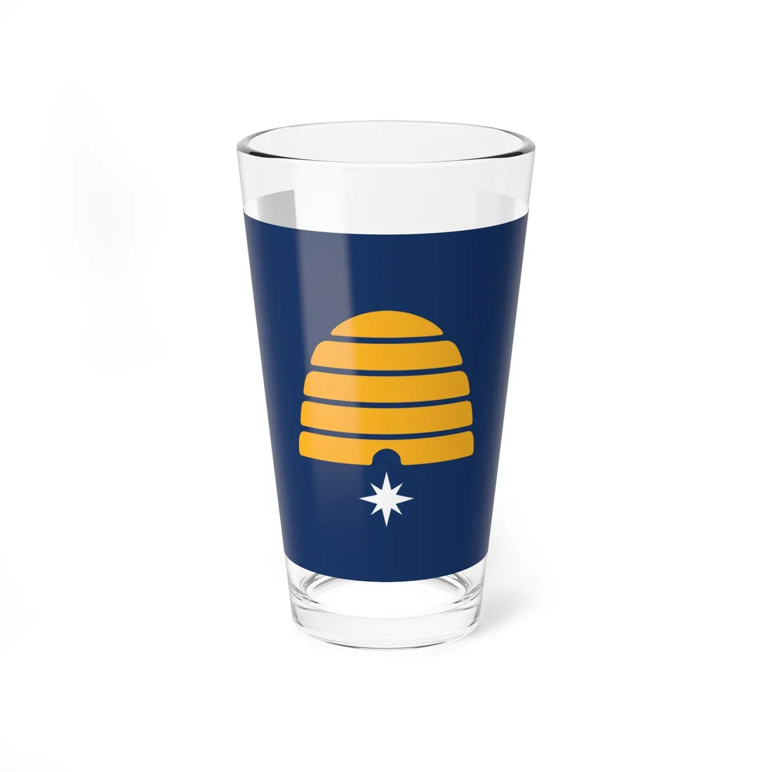 Flag of Utah semifinalist 4 (United States) Pint Glass 16oz 16oz - Go Mug Yourself