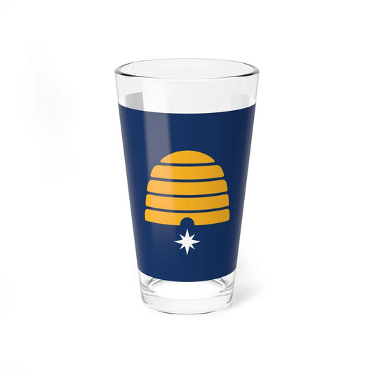 Flag of Utah semifinalist 4 (United States) Pint Glass 16oz 16oz - Go Mug Yourself