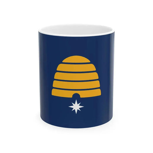 Flag of Utah semifinalist 4 (United States) White Coffee Mug 11oz - Go Mug Yourself