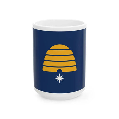 Flag of Utah semifinalist 4 (United States) White Coffee Mug 15oz - Go Mug Yourself