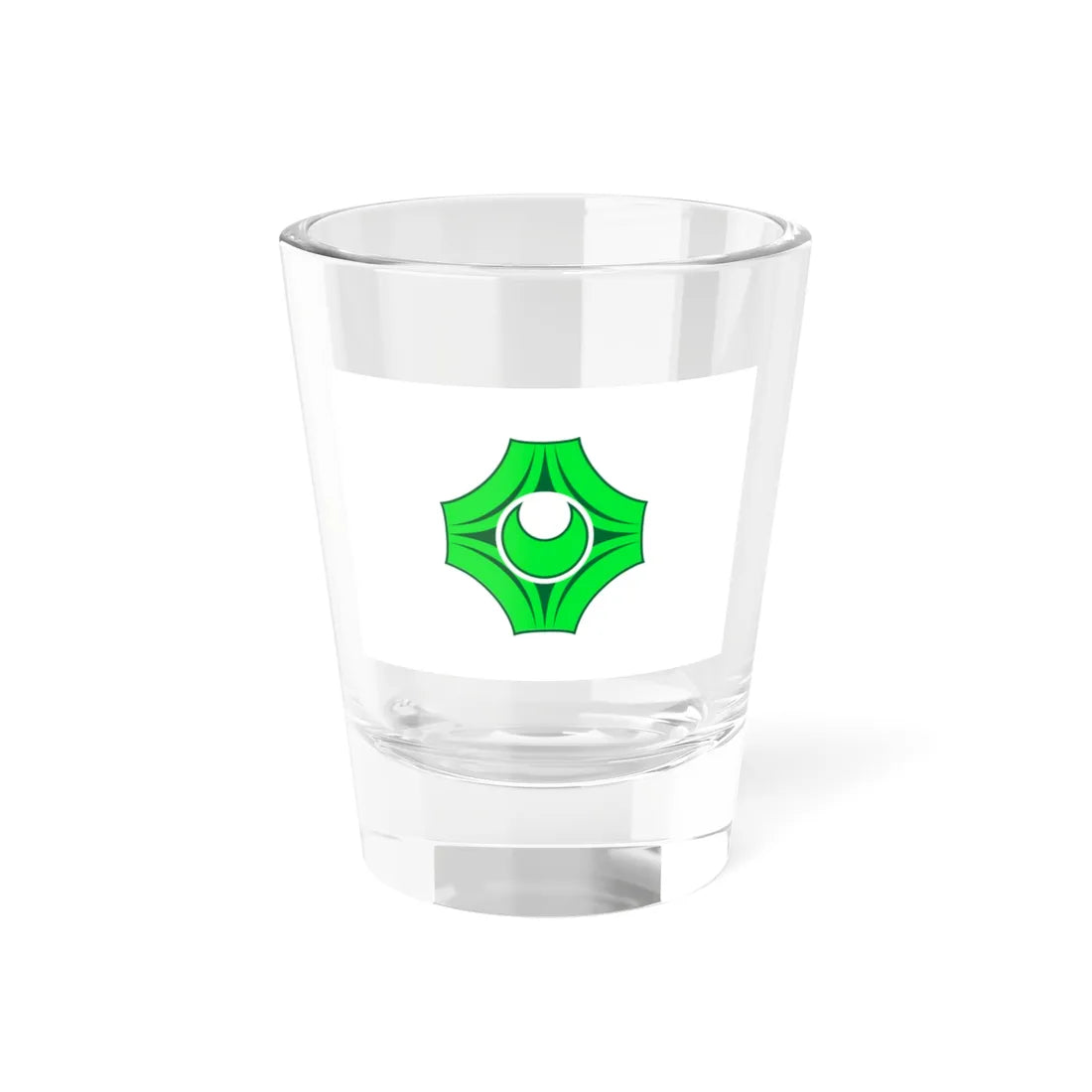 Flag of Utanobori Hokkaido 1962-2006 (Japan) Shot Glass 1.5oz 1.5oz - Go Mug Yourself