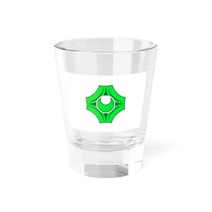 Flag of Utanobori Hokkaido 1962-2006 (Japan) Shot Glass 1.5oz 1.5oz - Go Mug Yourself