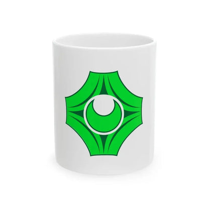 Flag of Utanobori Hokkaido 1962-2006 (Japan) White Coffee Mug 11oz - Go Mug Yourself