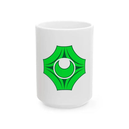 Flag of Utanobori Hokkaido 1962-2006 (Japan) White Coffee Mug 15oz - Go Mug Yourself